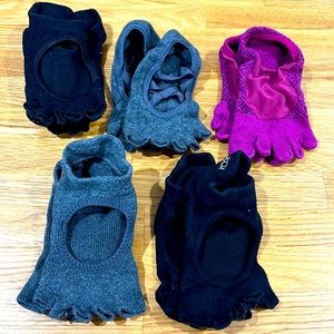 Bundle of 5 Pairs Toesox (for Pilates, barre, yoga)